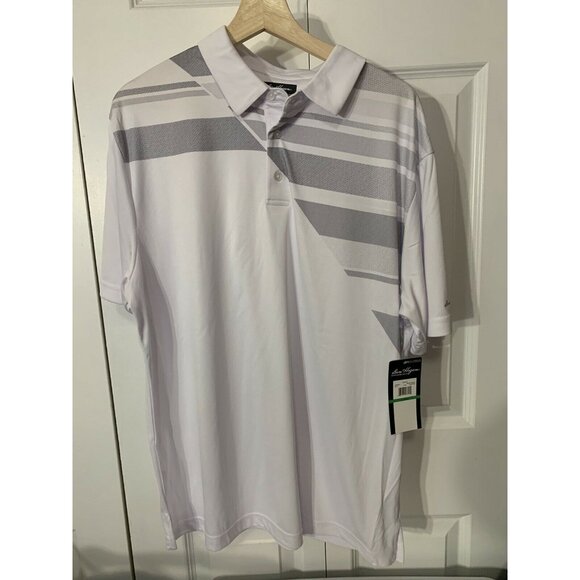 NEW BEN HOGAN PERFORMANCE , White Gray Polo SZ L NWT‎ - Picture 4 of 7